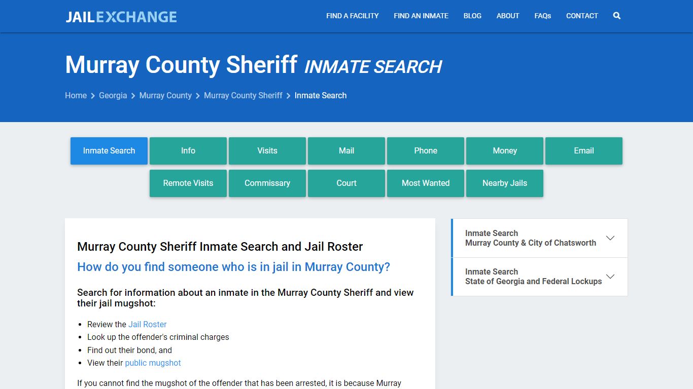 Inmate Search: Roster & Mugshots - Murray County Sheriff, GA
